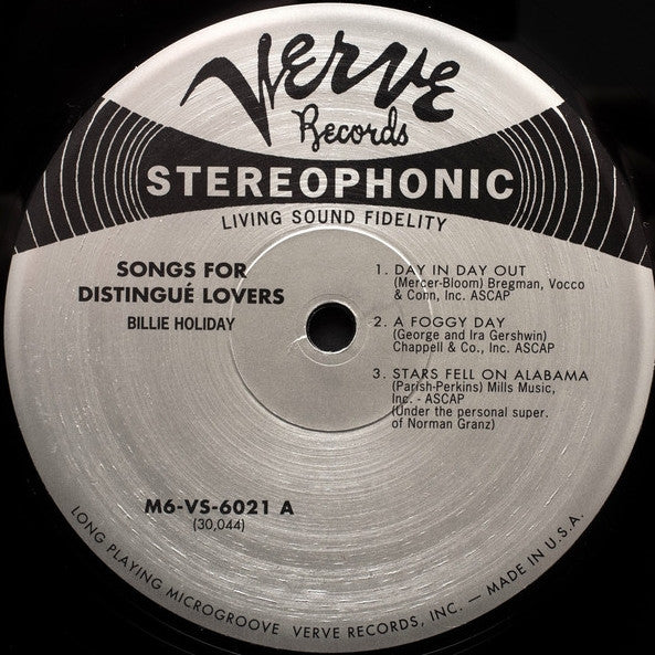 Billie Holiday - Songs For Distingué Lovers (Vinyl, LP, Album, Limited Edition, Reissue, Stereo) Near Mint (NM or M-) / Near Mint (NM or M-)