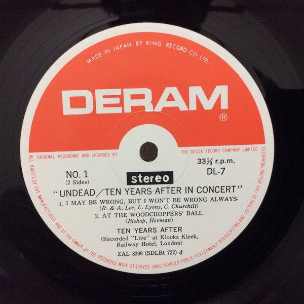 Ten Years After - Undead/Ten Years After In Concert (Vinyl, LP, Ste...