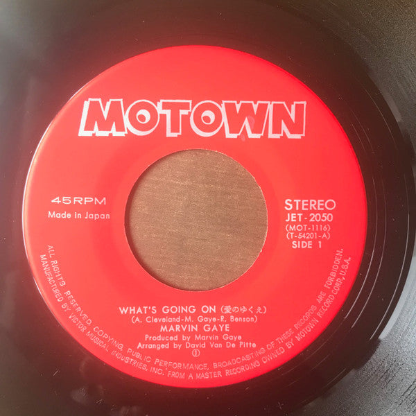 Marvin Gaye - What's Going On / God Is Love (Vinyl, 7", 45 RPM, Single, Stereo) Very Good (VG) / Good Plus (G+)