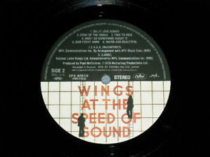Wings (2) - Wings At The Speed Of Sound (Vinyl, LP, Album, Stereo)