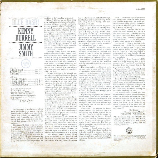 Kenny Burrell - Blue Bash! (Vinyl, LP, Album, Stereo) Good Plus (G+) / Very Good Plus (VG+)
