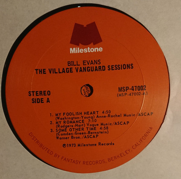 Bill Evans - The Village Vanguard Sessions (2xVinyl, LP, Compilation, Reissue, Stereo) Very Good Plus (VG+) / Good Plus (G+)