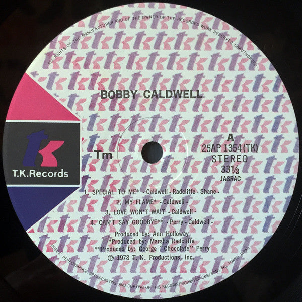 Bobby Caldwell - Bobby Caldwell (Vinyl, LP, Album, Stereo)
