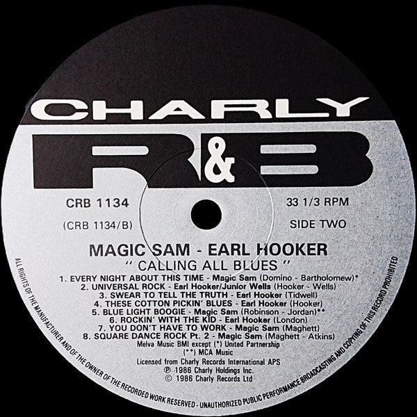 Earl Hooker - Calling All Blues (Vinyl, LP, Compilation) Very Good (VG) / Very Good Plus (VG+)
