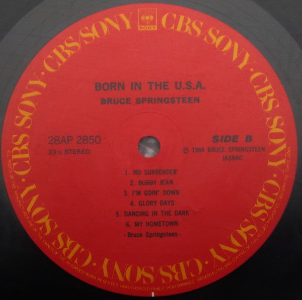 Bruce Springsteen - Born In The U.S.A. (Vinyl, LP, Album, Repress, Stereo) Very Good Plus (VG+) / Very Good (VG)