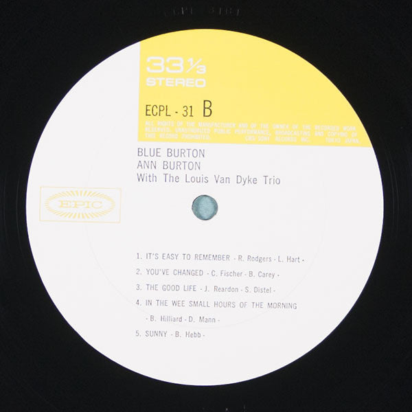Ann Burton - Blue Burton (Vinyl, LP, Album, Reissue)