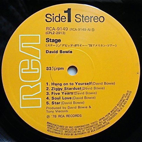 David Bowie - Stage (Vinyl, LP, Album, Stereo)