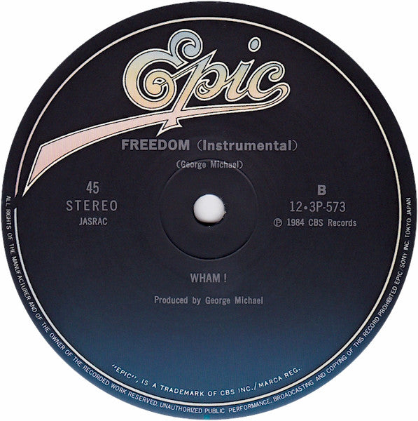 Wham! - Freedom (Long Version) (Vinyl, 12", 45 RPM, Single)