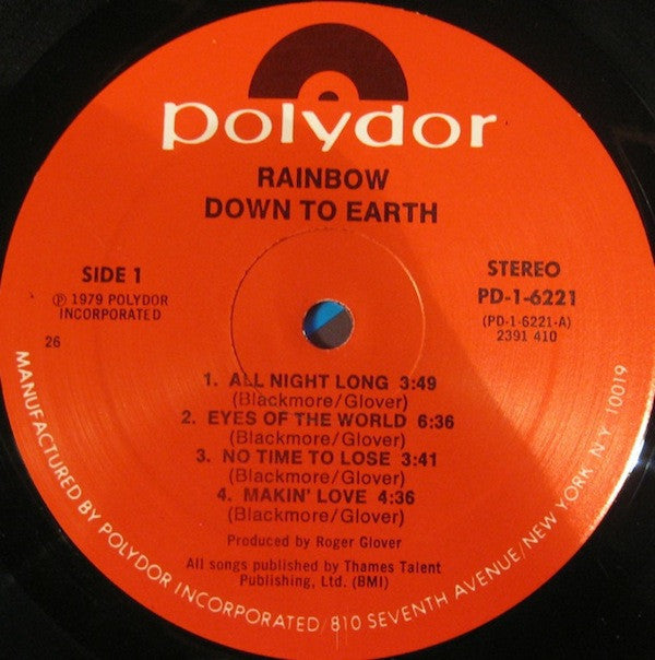 Rainbow - Down To Earth (Vinyl, LP, Album)