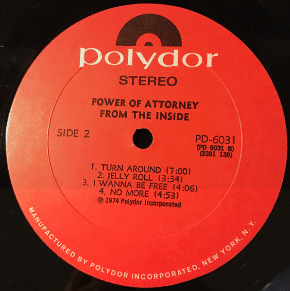 The Power Of Attorney - From The Inside... (Vinyl, LP, Album) Good Plus (G+) / Very Good (VG)
