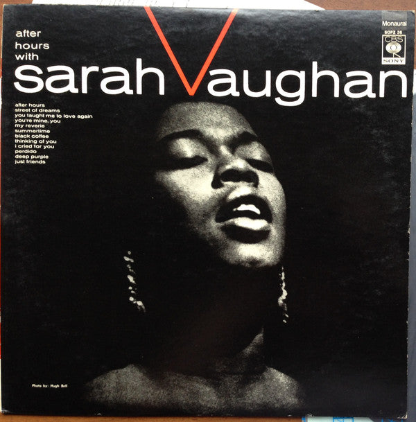 Sarah Vaughan - After Hours With Sarah Vaughan (Vinyl, LP, Album, Reissue, Mono) Very Good Plus (VG+) / Very Good Plus (VG+)
