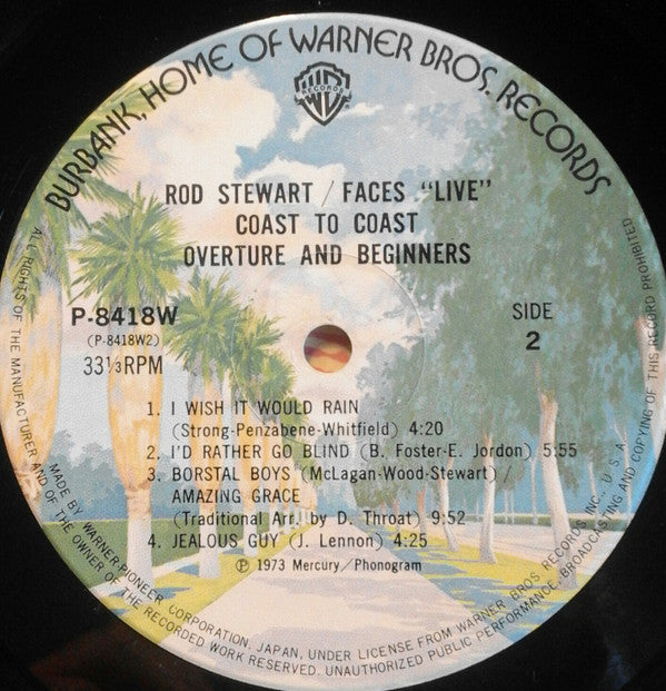 Rod Stewart - Live Coast To Coast  - Overture And Beginners (Vinyl,...