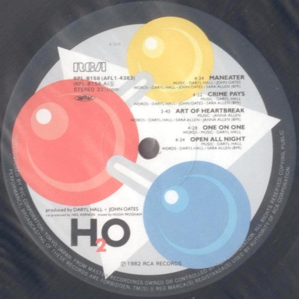 Daryl Hall & John Oates - H₂O (Vinyl, LP, Album, Stereo)