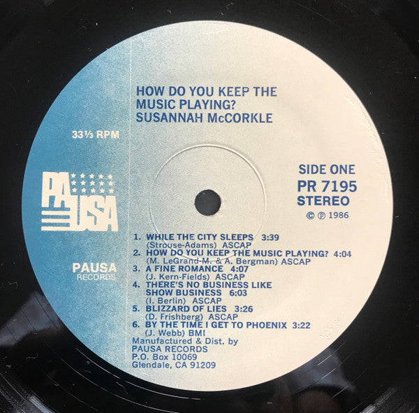 Susannah McCorkle - How Do You Keep The Music Playing? (Vinyl, LP, Album) Very Good (VG) / Very Good (VG)