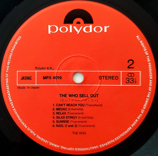 The Who - The Who Sell Out (Vinyl, LP, Album, Reissue, Stereo)