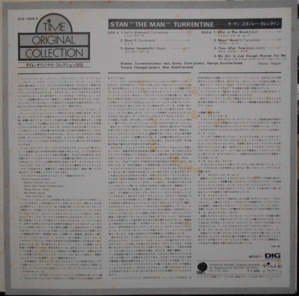 Stanley Turrentine - Stan "The Man" Turrentine (Vinyl, LP, Album, R...