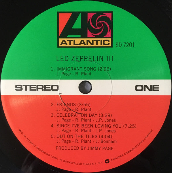 Led Zeppelin - Led Zeppelin III (Vinyl, LP, Album, Reissue) Very Good Plus (VG+) / Near Mint (NM or M-)