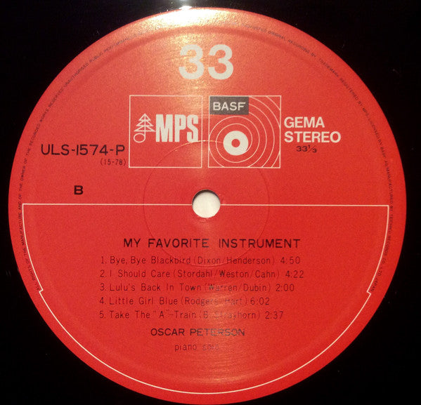 Oscar Peterson - My Favorite Instrument (Vinyl, LP, Album)