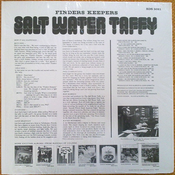Salt Water Taffy - Finders Keepers (Vinyl, LP, Album, Repress) Very Good (VG) / Very Good (VG)