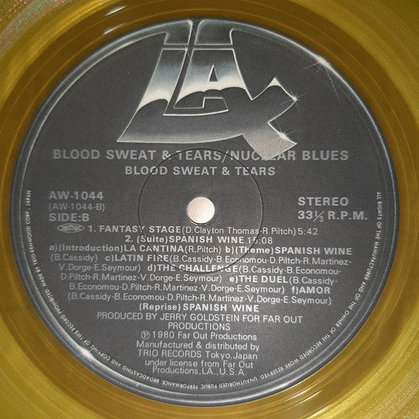 Blood, Sweat And Tears - Nuclear Blues (Vinyl, LP, Album) Very Good (VG) / Very Good Plus (VG+)