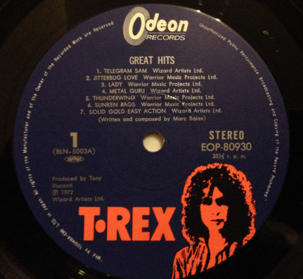 T. Rex - Great Hits (Vinyl, LP, Compilation, Reissue)