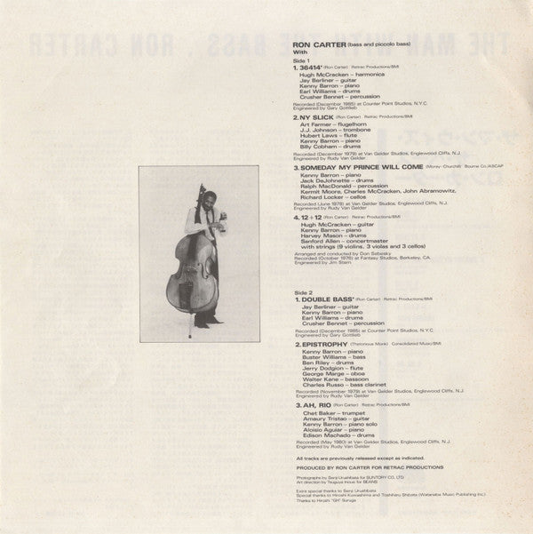 Ron Carter - The Man With The Bass (Vinyl, LP, Album, Compilation, ...
