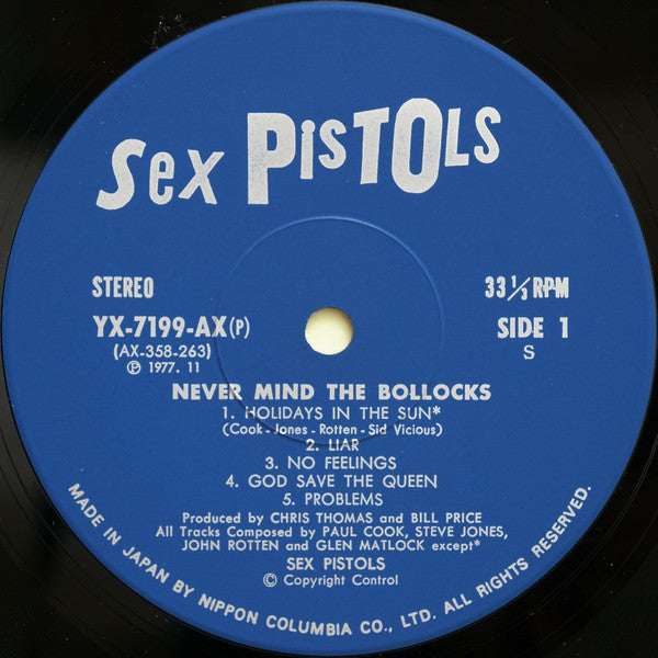 Sex Pistols - Never Mind The Bollocks Here's The Sex Pistols = 勝手にし...