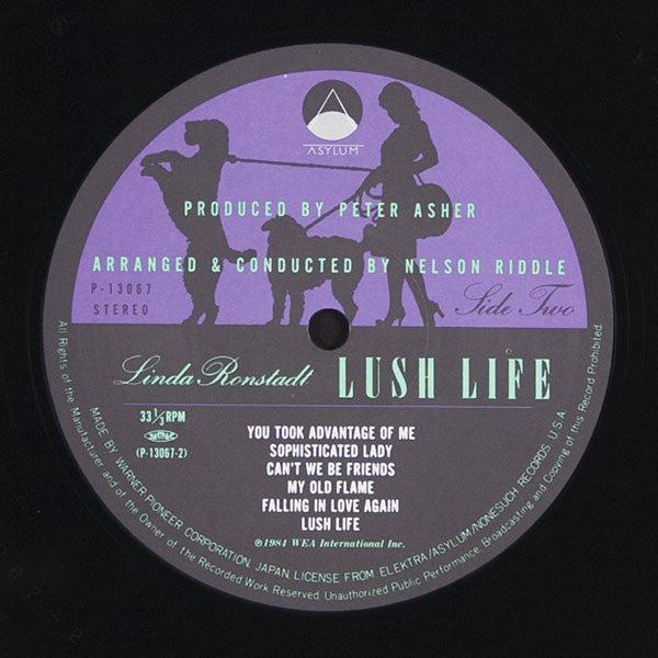 Linda Ronstadt - Lush Life (Vinyl, LP, Album) Very Good (VG) / Very Good Plus (VG+)
