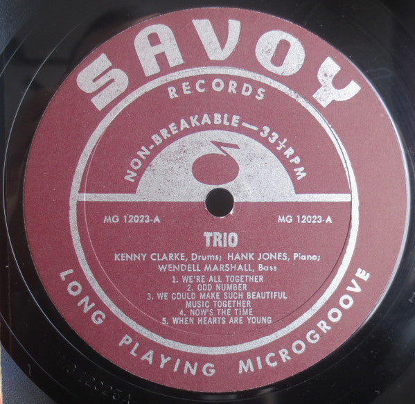 Hank Jones - The Jazz Trio Of Hank Jones (Vinyl, LP, Album, Reissue, Mono) Very Good (VG) / Very Good (VG)