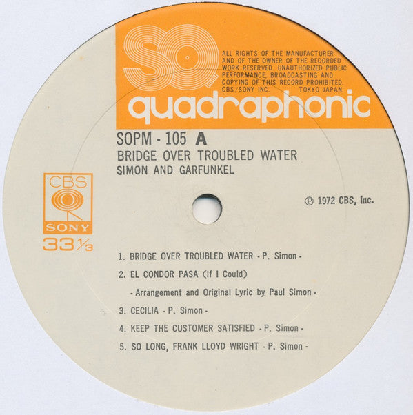 Simon & Garfunkel - Bridge Over Troubled Water (Vinyl, LP, Album, S...