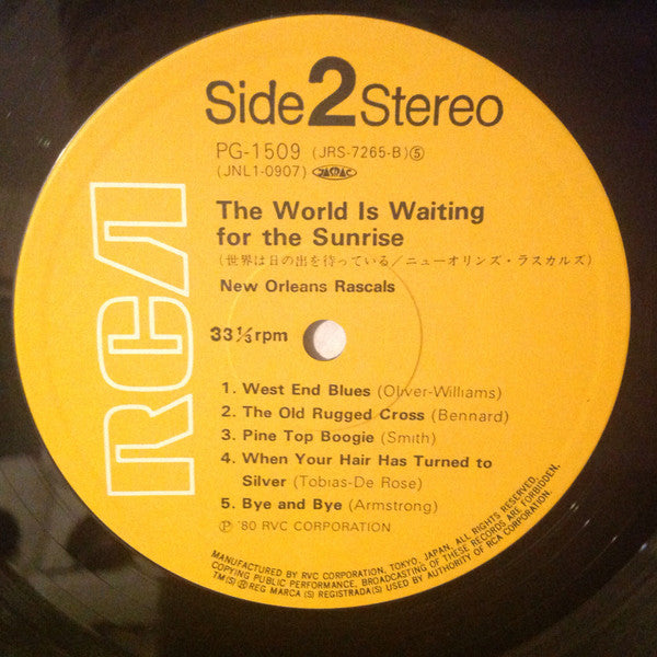 New Orleans Rascals - The World Is Waiting For The Sunrise (Vinyl, LP) Very Good Plus (VG+) / Very Good (VG)