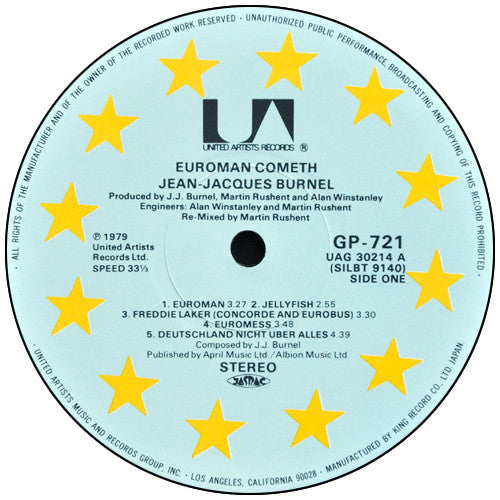J.J. Burnel - Euroman Cometh (Vinyl, LP, Album)
