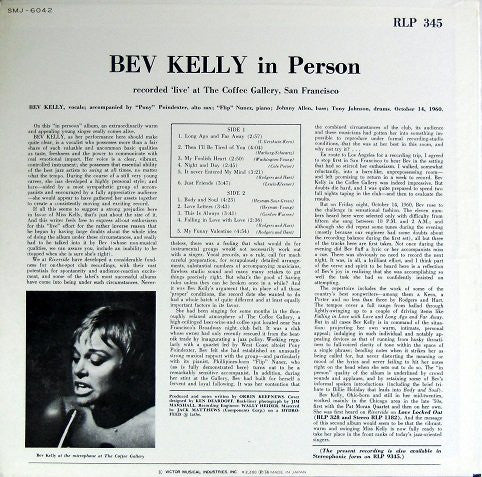 Bev Kelly - Bev Kelly In Person (Vinyl, LP, Album, Reissue, Stereo)