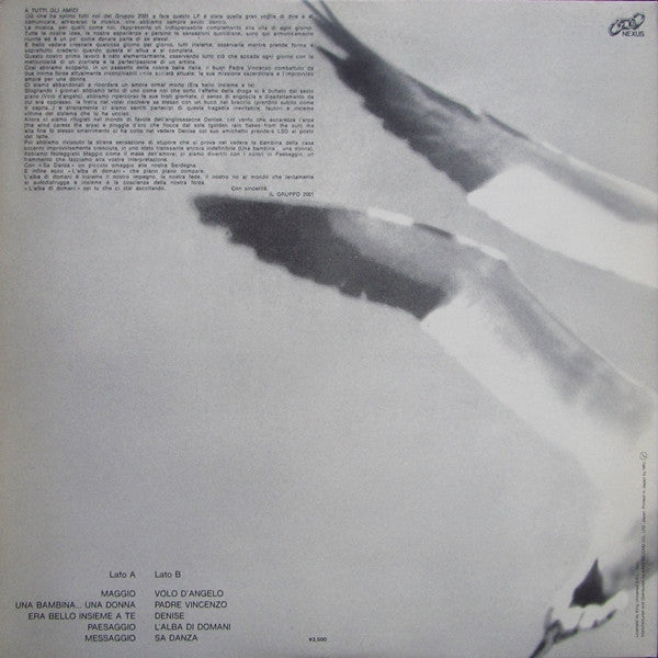 Gruppo 2001 - L'Alba Di Domani (Vinyl, LP, Album, Reissue) Near Mint (NM or M-) / Near Mint (NM or M-)