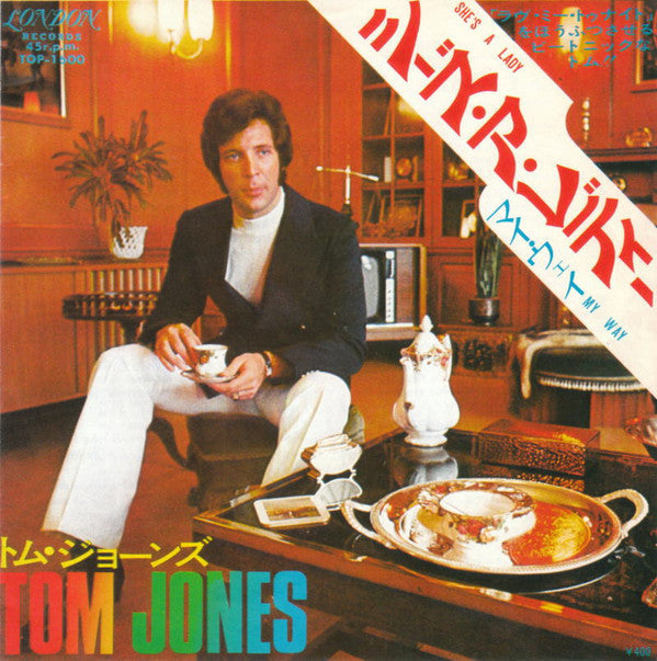 Tom Jones - She's A Lady / My Way (Vinyl, 7", Single, Mono) Very Good (VG) / Very Good (VG)