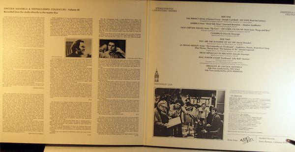 Lincoln Mayorga - Lincoln Mayorga & Distinguished Colleagues - Volume III (Vinyl, LP, Limited Edition, Album) Very Good Plus (VG+) / Very Good Plus (VG+)