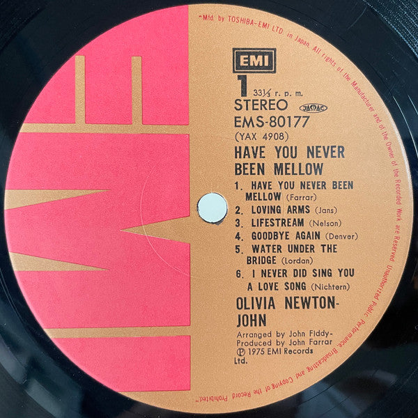 Olivia Newton-John - Have You Never Been Mellow (Vinyl, LP, Album, Stereo) Very Good Plus (VG+) / Very Good Plus (VG+)
