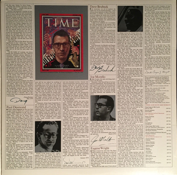 The Dave Brubeck Quartet - 25th Anniversary Reunion (Vinyl, LP, Album) Very Good (VG) / Very Good (VG)