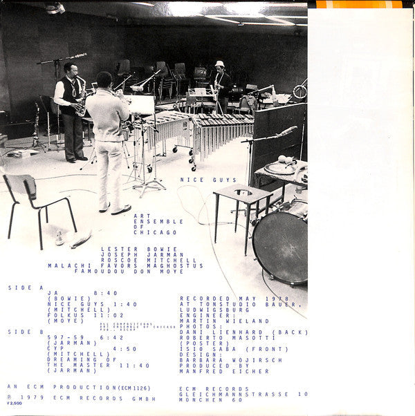 The Art Ensemble Of Chicago - Nice Guys (Vinyl, LP, Album) Near Mint (NM or M-) / Very Good Plus (VG+)