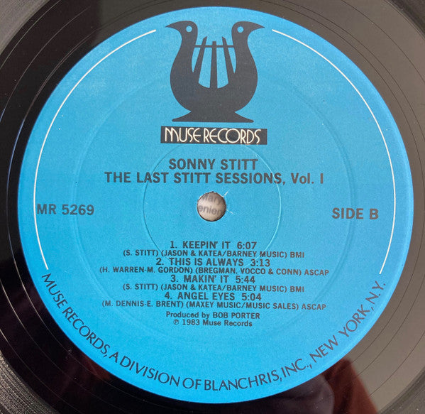 Sonny Stitt - The Last Stitt Sessions, Vol. 1 (Vinyl, LP, Album) Very Good Plus (VG+) / Very Good (VG)