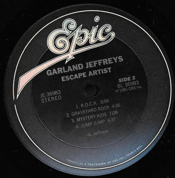 Garland Jeffreys - Escape Artist (Vinyl, Vinyl, LP, Album, Stereo, 7", 33 ⅓ RPM, EP, Promo, Stereo) Very Good Plus (VG+) / Very Good Plus (VG+)