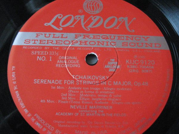 Pyotr Ilyich Tchaikovsky - Serenades For Strings (Vinyl, LP, Reissue) Near Mint (NM or M-) / Very Good Plus (VG+)