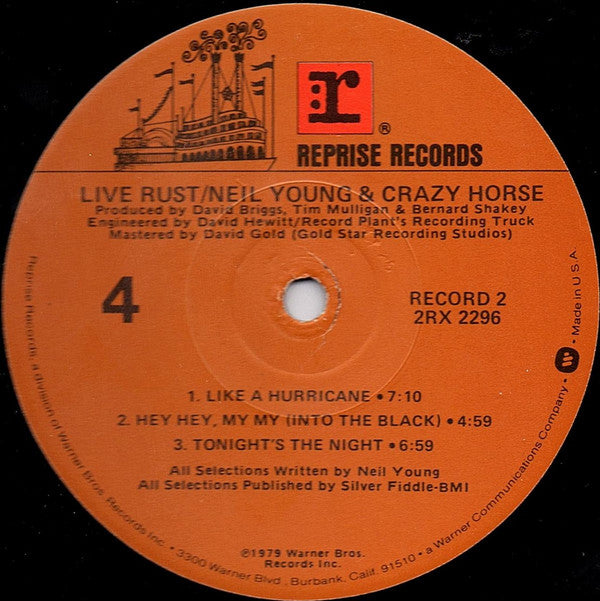 Neil Young - Live Rust (Vinyl, LP, Album)