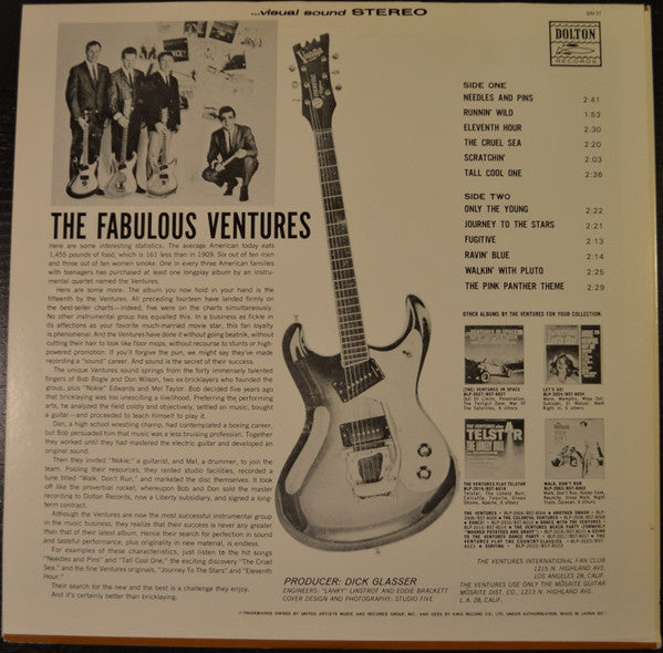 The Ventures - The Fabulous Ventures (Vinyl, LP, Album, Reissue, Stereo) Very Good (VG) / Very Good (VG)