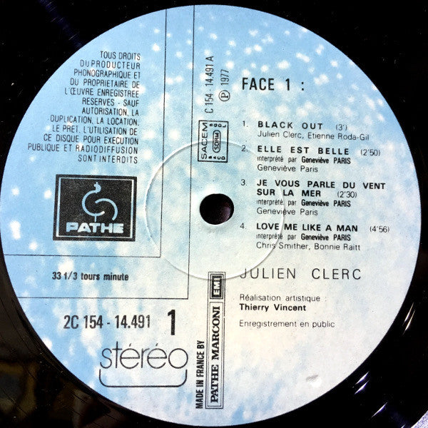 Julien Clerc - Julien Clerc (Enregistrement Public 1977) (3xVinyl, LP, Album) Very Good (VG) / Very Good (VG)