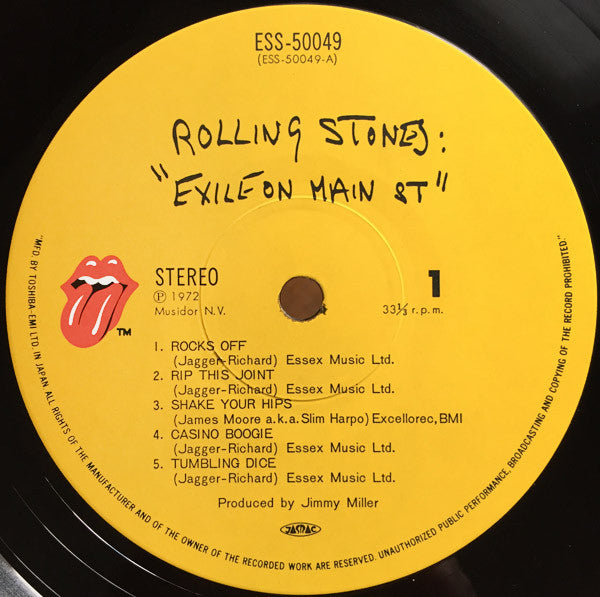 The Rolling Stones - Exile On Main St. (2xVinyl, LP, Album, Reissue) Very Good Plus (VG+) / Very Good (VG)