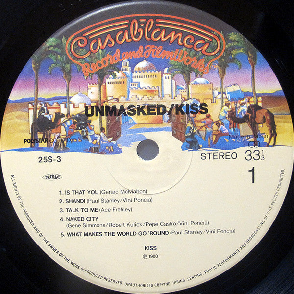 Kiss - Unmasked (Vinyl, LP, Album) Near Mint (NM or M-) / Very Good (VG)