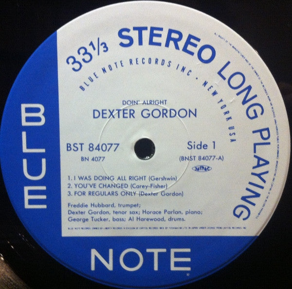 Dexter Gordon - Doin' Allright (Vinyl, LP, Album, Limited Edition, ...