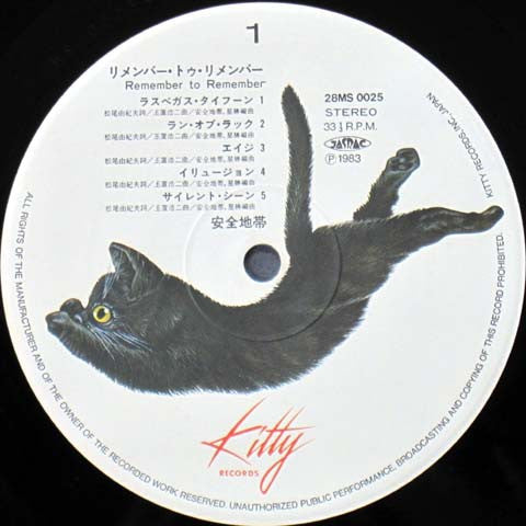 Anzen Chitai - Remember To Remember (Vinyl, LP, Album, Stereo)