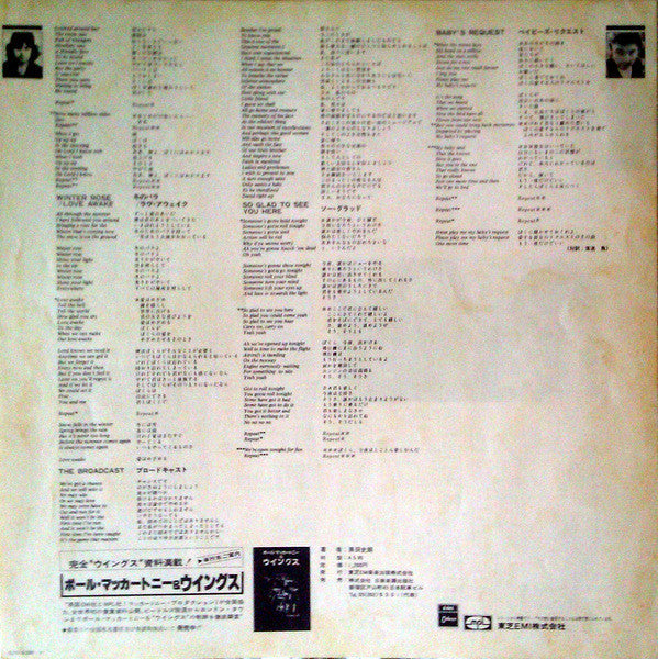 Wings (2) - Back To The Egg (Vinyl, Album, LP)